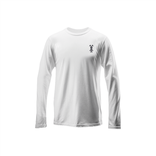 Left Side GFB White T-Shirt Long Sleeve