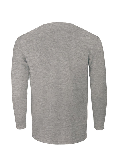 gfb White Long Sleeve T-Shirt Heather Grey