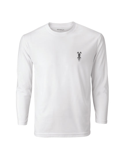 gfb Grey Long Sleeve T-Shirt in White ll