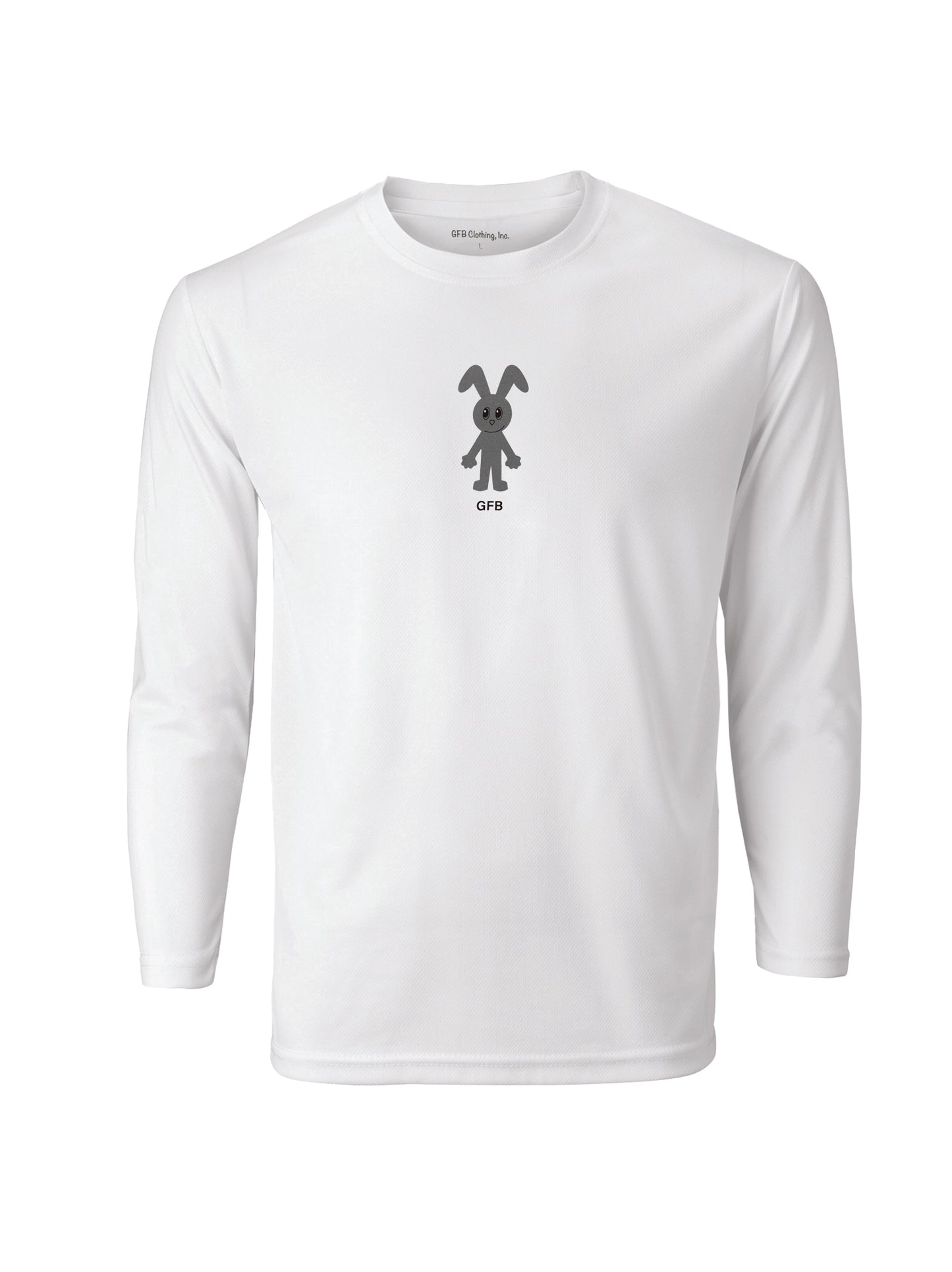 gfb Grey Long Sleeve T-Shirt in White l