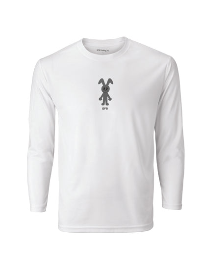 gfb Grey Long Sleeve T-Shirt in White l